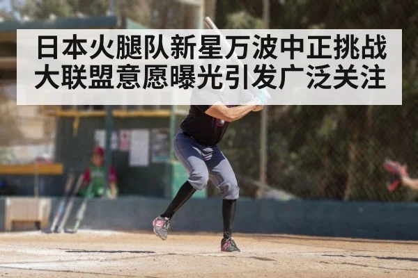 日本火腿队新星万波中正挑战大联盟意愿曝光引发广泛关注